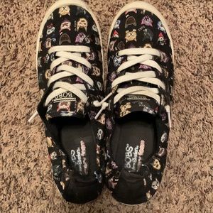 Bobs Cat Faces Slip-ons